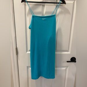 NWT Nike Teal Spaghetti Strap Slip Dress, Large